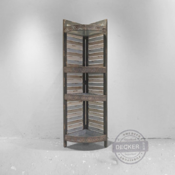 雷克轉角層架 - Vintage老式工業風 哥德金屬雕花 手感刷舊設計