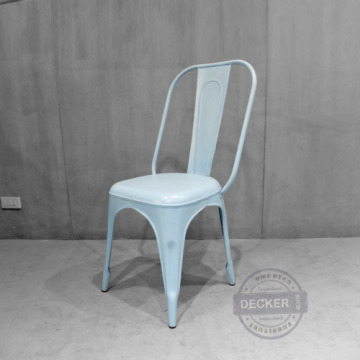 [特價] 印度Tolix鐵椅 (水藍) - 印度工業家具 Loft仿舊復古