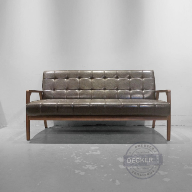 K Chair 皮革 - 老式復古風格 Vintage懷舊 三人沙發