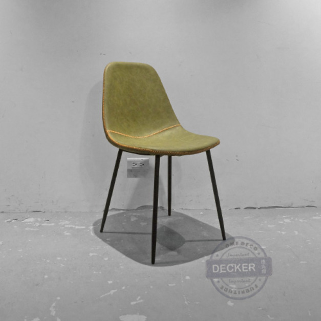 小包餐椅 (縫線綠) - Loft工業設計家具 皮革藝術