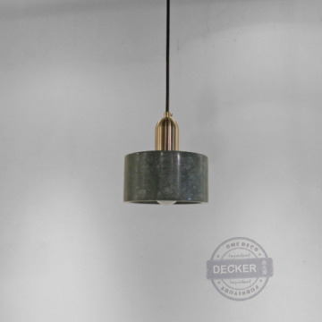 里金吊燈 (白/老綠) - 大理石設計燈飾 奢華金色鐵件