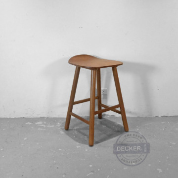 海寧中島吧椅 (黑/白/棕) - 北歐風格 實木設計吧檯椅