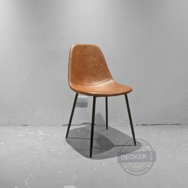 小包餐椅 (深咖) - 老式復古 Loft設計家具 藝術空間