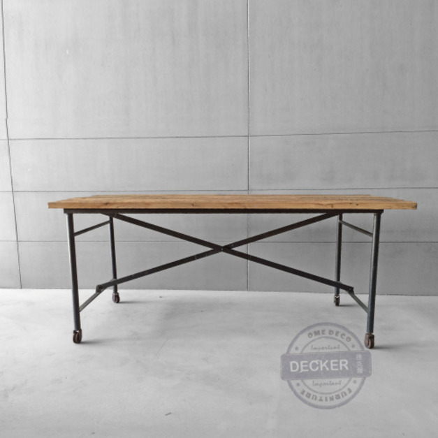 斐萊頓長桌 200/180/160 - 復古工業風家具 仿舊工業設計