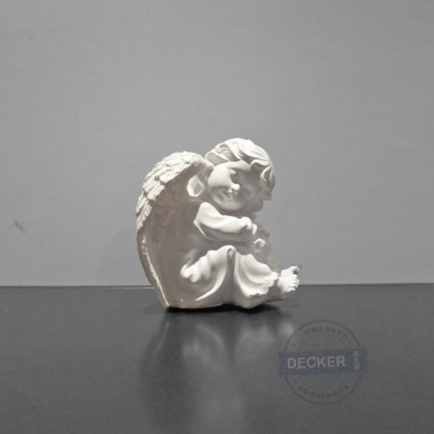 小天使擺飾 - 純白色家飾 藝術雕像 歐風空間