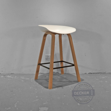 喬亞中島吧台椅 65cm (黑/白/灰/黃/紅) - 北歐風家具 簡約設計 轉印鐵件