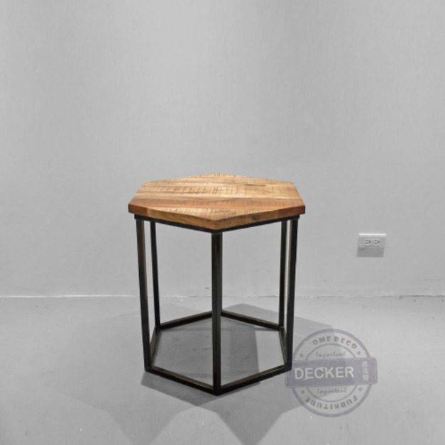 六角茶几 45/60 - Loft簡約工業風格 印度工業風家具