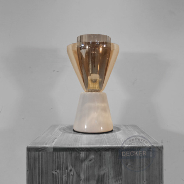 天使翼桌燈 - 雙色雙層玻璃設計 流行文化 氣氛照明