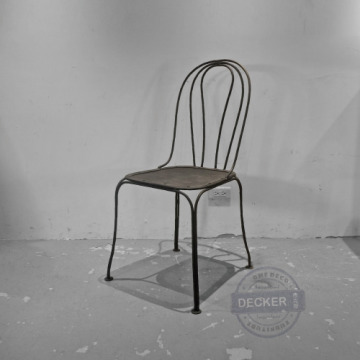 [Last] 可法鐵椅 (黑) - Vintage戶外 仿舊鐵件餐椅