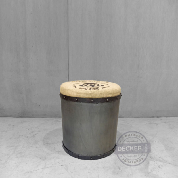 圓管郵筒矮凳 - 老式復古 工業風家具 收納凳