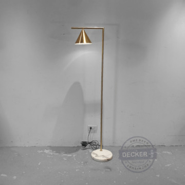 吉薩立燈 - 簡約奢華風 金色家飾 大理石落地燈