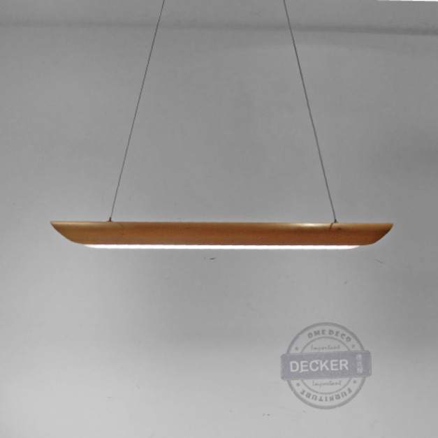 木船吊燈 90/120 - 北歐風實木空間 三色變光LED 溫暖木頭燈飾