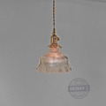 花紋吊燈 (透/琥珀) - 藝術玻璃燈具 古典優雅 老式風格_1