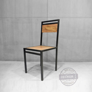 [Last] Vintage工業風餐椅 多尼鐵椅 - 原木