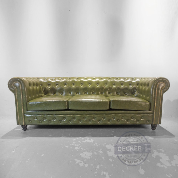 尼爾三人沙發 (墨綠) - Retro 英式浪漫 Vintage古典家具