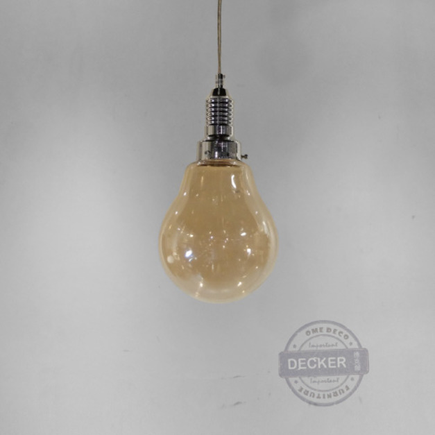 [Last] 復古燈泡吊燈 小 (琥珀/煙燻) - 絕版燈具 老式空間 經典照明
