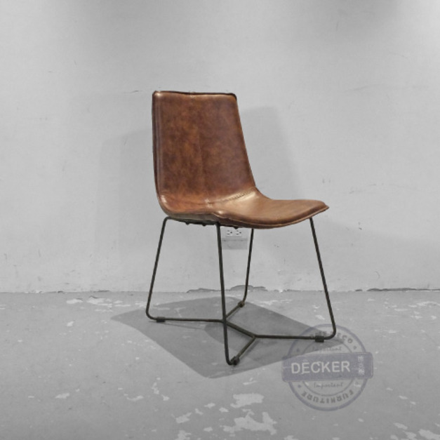 洛辛餐椅 (深咖) - 輕工業風格 舒適Q彈 現代設計單椅