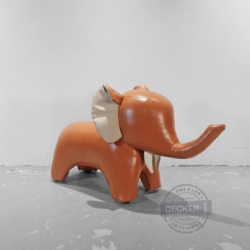 皮革大象椅 A款 - 創意居家擺飾 休閒矮凳 北歐風家飾