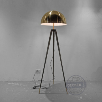 金頂落地燈 - 古典羅馬風格 奢華鍍金圓頂 設計立燈