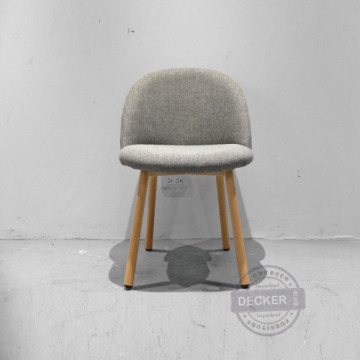 派特餐椅 (灰麻布) - 北歐清新風格 溫暖設計 麻布書房椅