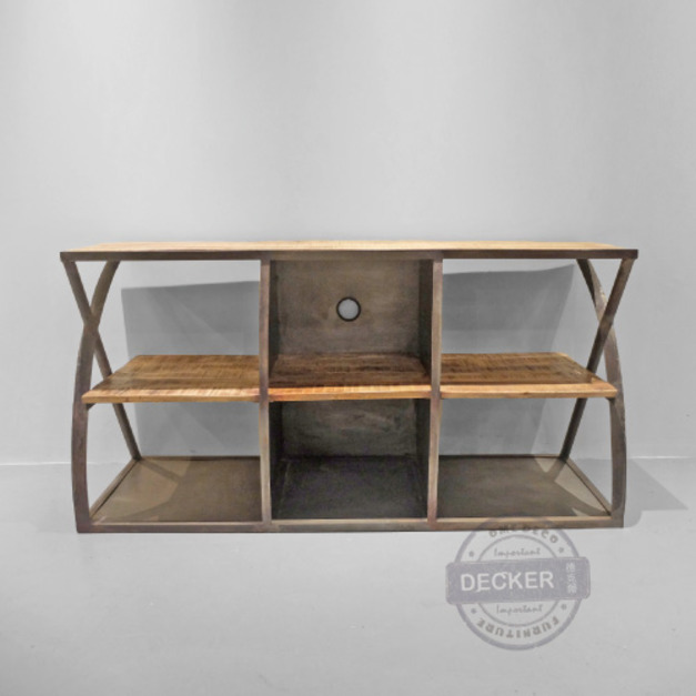 柯夫交叉層架 - Industrial Style 印度工業風家具 收納邊櫃