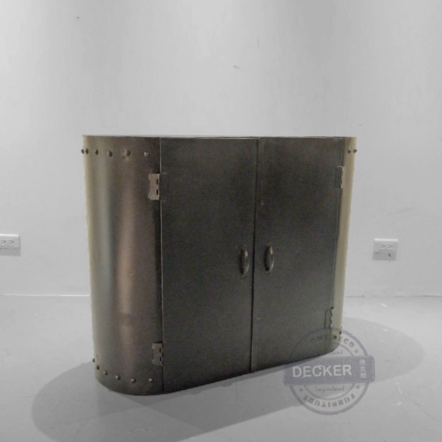 黑德收納鐵櫃 - Vintage工業風格 黑鐵素材邊櫃