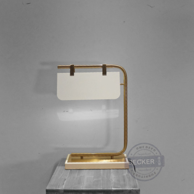 金石貼布桌燈 - 大理石燈飾 古典金配色 復古典雅