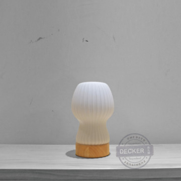 摺果桌燈 - 北歐溫暖風格 奶白藝術玻璃 氣氛照明