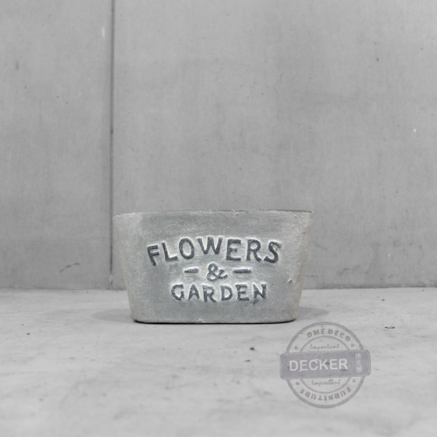 泥作小盆 - 花園裝飾花盆 店鋪道具裝飾 粗陶水泥