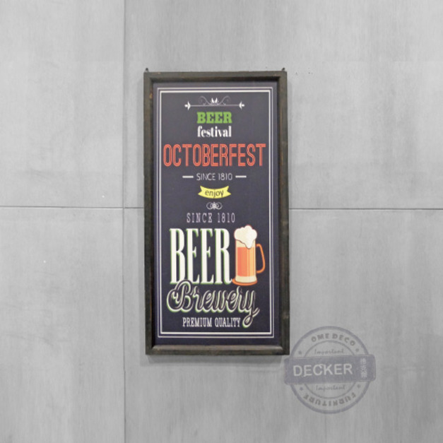 [特價] 彩色磨砂噴畫 B款 - 工業風家飾 啤酒BAR掛飾