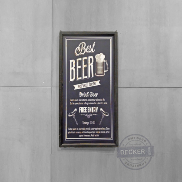 [特價] 彩色磨砂噴畫 C款 - 工業風家飾 啤酒BAR掛飾