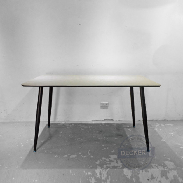 雲石餐桌 (灰) 140cm - 清涼岩板 現代設計 簡約餐桌