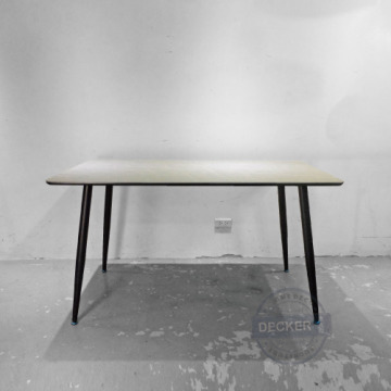 雲石餐桌 (灰) 140cm - 清涼岩板 現代設計 簡約餐桌