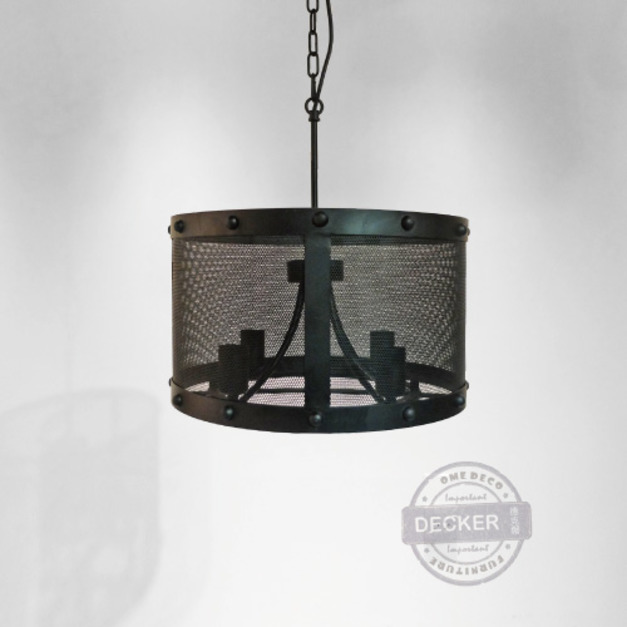 Loft倉庫工業空間照明 鐵網鐵件氣氛燈飾 羅馬鐵網吊燈