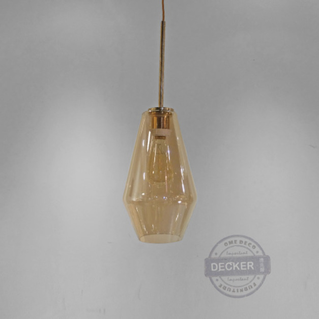 菱荷吊燈 小 - 現代設計吊燈 金色鐵件 創意藝術空間