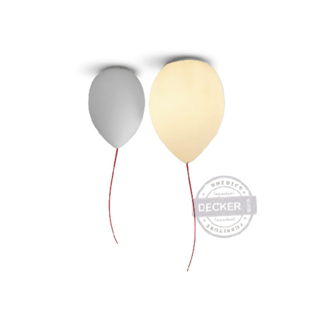 氣球吸頂燈 大/小 - 創意設計照明 清新奶白玻璃燈飾