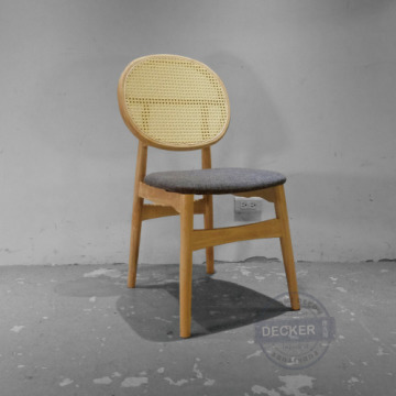 芮特軟墊圓背餐椅 (原/深) - 網狀編織藝術 老式現代