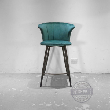 奧芙中島吧椅 (綠/粉) - 絨布軟墊 優雅設計 浪漫家具