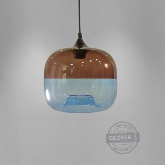 彩色栗子吊燈 (藍) - 現代風格設計 流行文創 創意玻璃燈飾