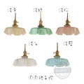 澎澎裙吊燈 (藍/白/黃/粉/綠) - 藝術玻璃燈飾 柔美設計 浪漫家飾_1