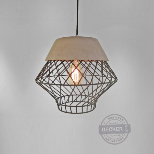 水泥吊燈 黑燈籠 - Loft倉庫工業風 清水模鐵件燈具