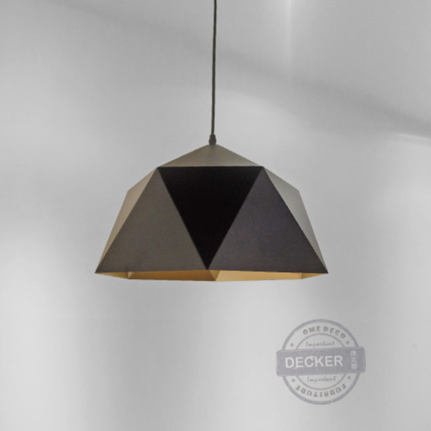 黑鑽吊燈 大/小 - Industrial 鐵件藝術  工業風設計 黑金配色