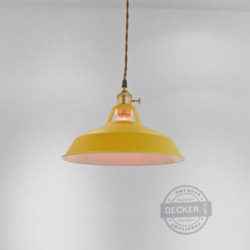 [特價] 洞洞窩頭吊燈 (黑/綠/黃/粉/灰/藍/白) - 田園鄉村風 輕工業風燈飾