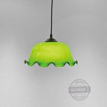 綠波吊燈 花 - 復古設計燈飾 Vintage老空間 70年代玻璃燈具