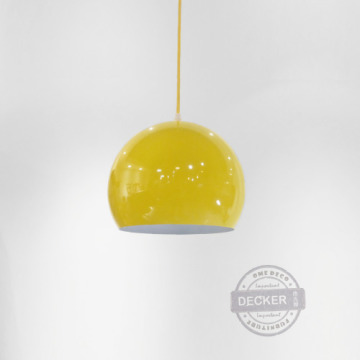 Topan 彩色圓球吊燈 (黃/黑) - Nordic Style 北歐風家居 北歐燈飾