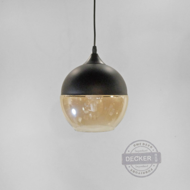 純粹吊燈 A款 - 北歐風燈飾 金屬玻璃混搭風