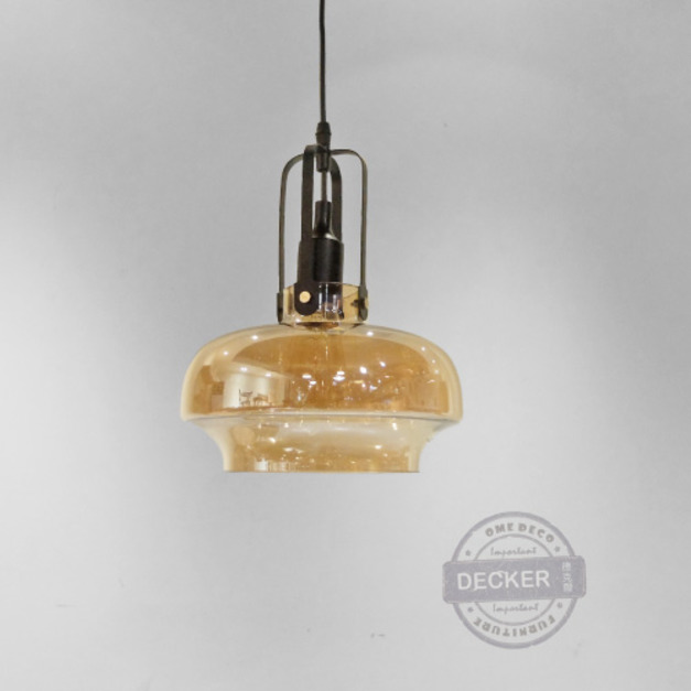 玻璃哈根吊燈 (琥珀) - Nordic Style 北歐設計燈飾 北歐風格吊燈