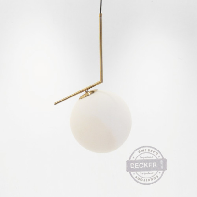 星辰吊燈 L/M/S - 奢華金色吊燈 創意設計燈飾 奶白玻璃吊燈