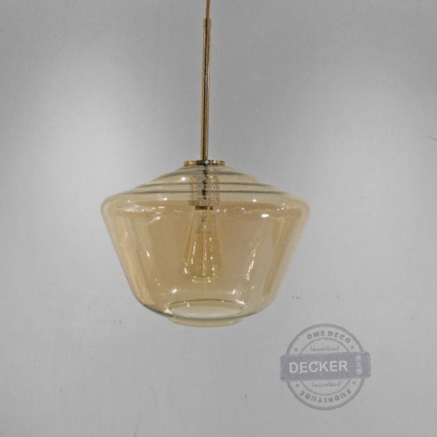 菱荷吊燈 大 - 現代設計吊燈 茶色玻璃 創意藝術空間