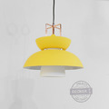 音樂吊燈 (黃/白) - 溫暖北歐空間 彩色鐵件 奶白玻璃 文創清新
